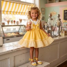 Sail Puffball Dress 311 YELLOW