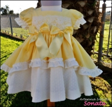 Vestido  mod 455 amarillo