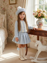 VE26-18 BABY BLUE SKIRT AND JACKET