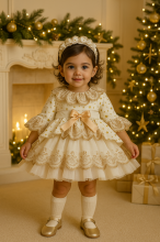 NA25-01 GOLDEN STARS  DRESS