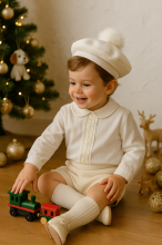 NA25-09 CREAM  BOY SUIT