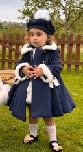 In25-15 Navy Coat Frances  Katherine
