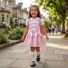 FALDA VICHI ROSA Y BLUSA A JUEGO CO26-01