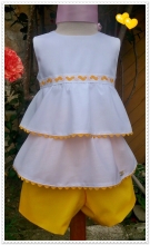 Girl Set lemon short and blouse