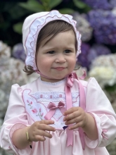 AITANA Vestido  ROSA con braguita y CAPOTA  IN24-43