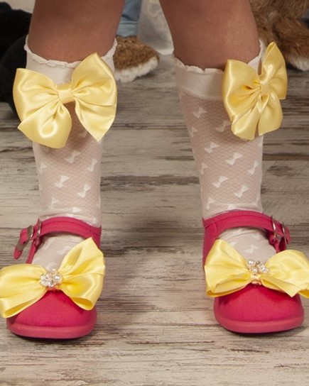 FUCHSIA SHOES WITH BOW