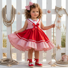 Sail Puffball Dress 311 RED